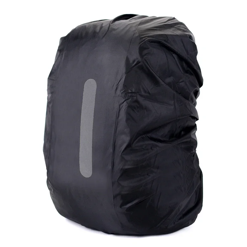 8-80L Backpack Rain Cover Camping Hiking Night Walking Safety Reflective Waterproof Dust-proof Backpack Cover Schoolbag Cover