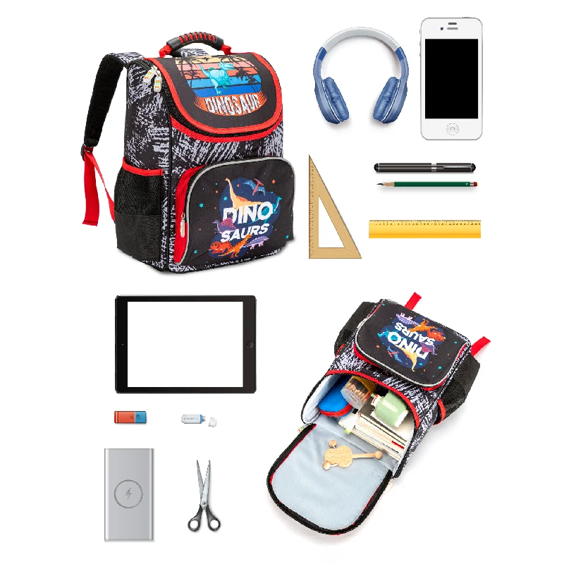 Cartoon Astronaut Shark Style Design School Bag Large Capacity Multipurpose Kid Travel Bag