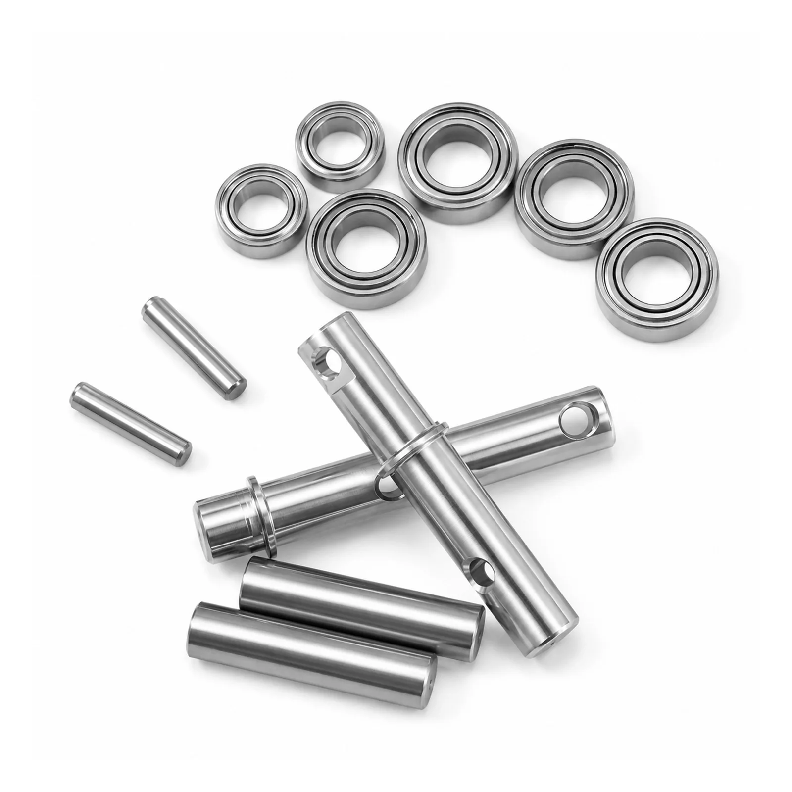 Metal Gearbox Output Shaft & Ball Bearing Upgrade Kit For MJX 1/12 H12Y H12Y+ H12P RC Off Road Truck
