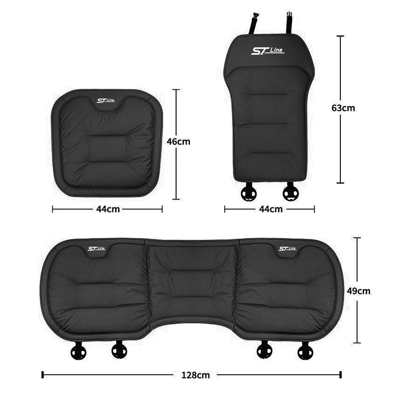 Universal Car Seat Cushion For All Seasons Rear Seat Back Cover Protector For Ford Kuga MK3 MK4 S Max Focus Puma Fiesta ST Line - Image 6