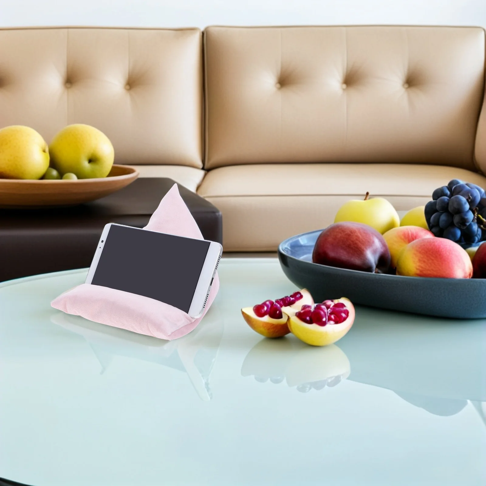 

Triangle Reading Pillow Tablet Stand Holder Cushion Durable Practical Multi-functional Book Lap Desk Sofa Chair Neck Support