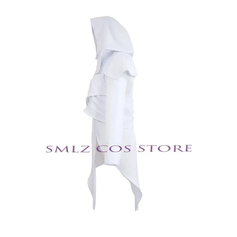 Mel Cosplay Anime LOL 2 Season Arcane Costume Mel Cloak Jinx Cloak Anime Cosplay White slit Dress Costume for Woman