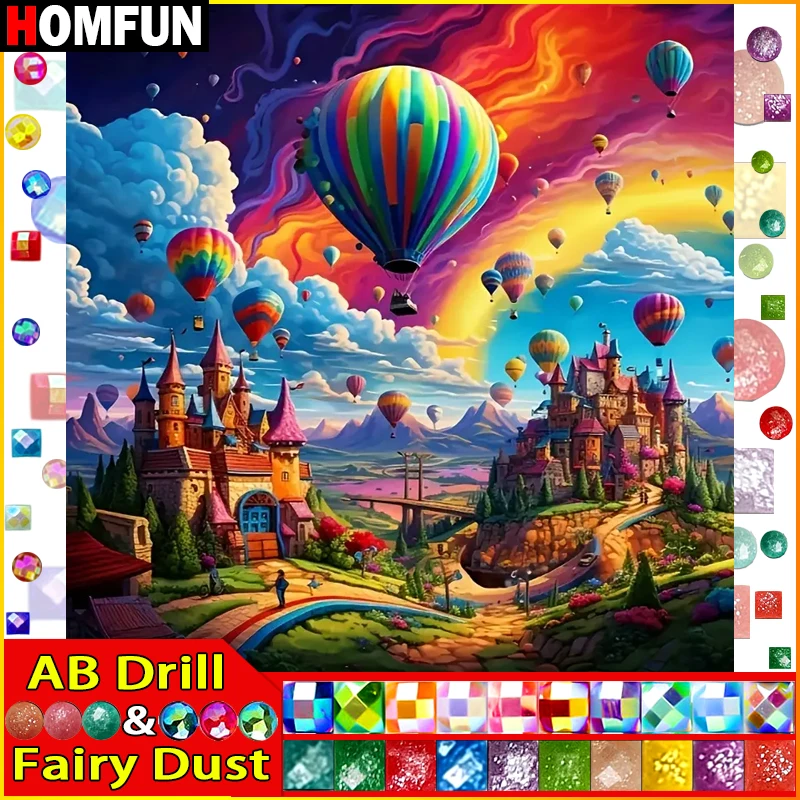 HOMFUN Fairy Dust AB Full Drill Diamond Painting 