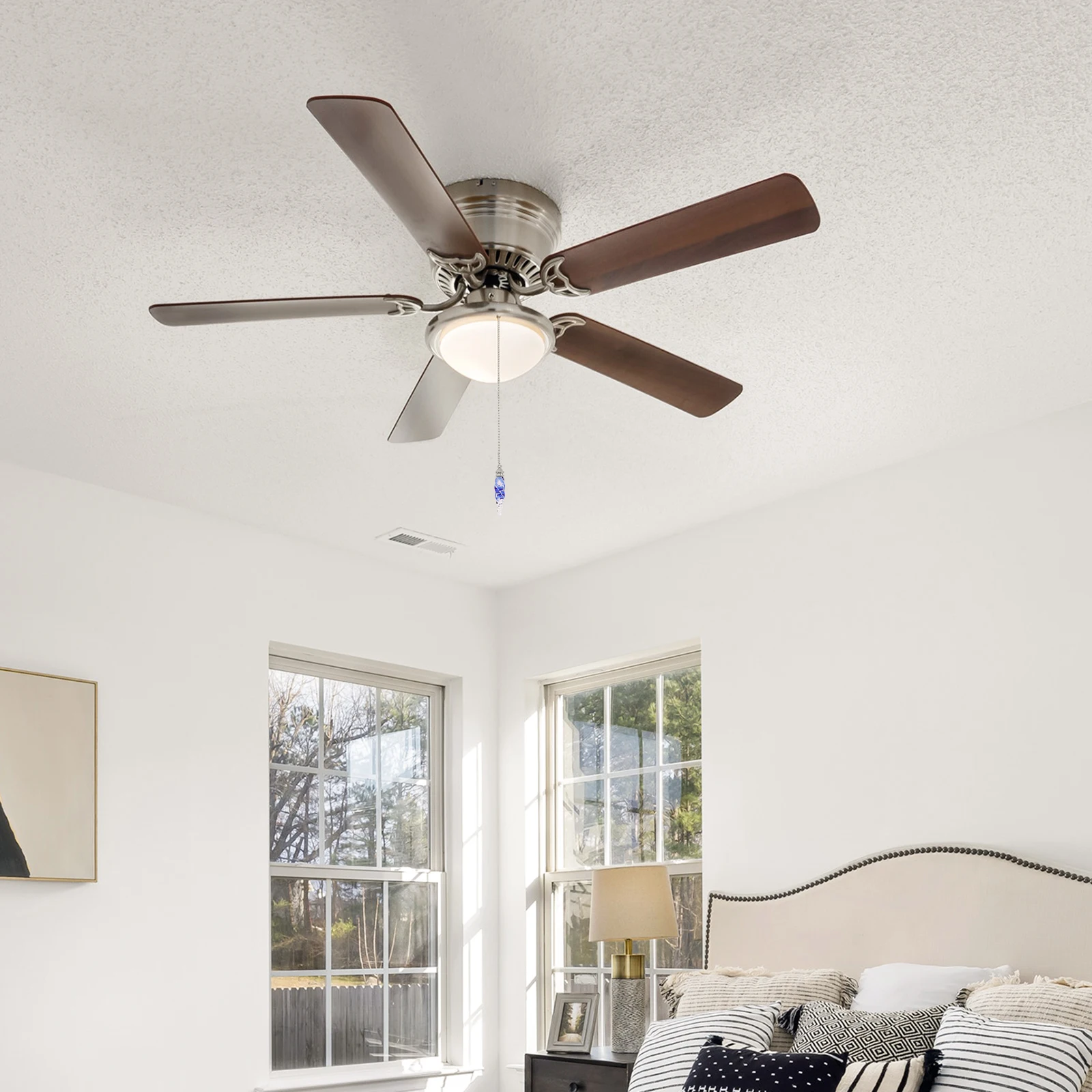 Fan Pull Chain Extender For Ceiling Light Decorative Replacement Heavy Duty Lamp Chain Extension Easy Install Ceiling Fan