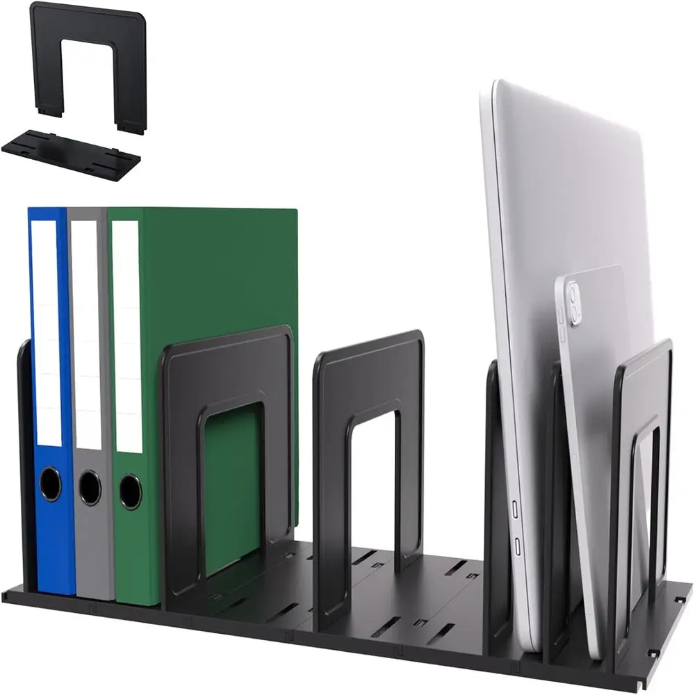 

Adjustable Veal Ile Sorter, Sturdy Plastic Expandable Upright Ile Holder, Desktop Binder Organizer, School Office Ile Organizer,