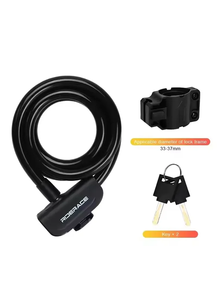 AliExpress riderace RIDERACE  Scooter Electric E-Bike Road Cycling Bicycle Cable Lock Mountain Bike Portable Anti-theft Ring Lock High Security