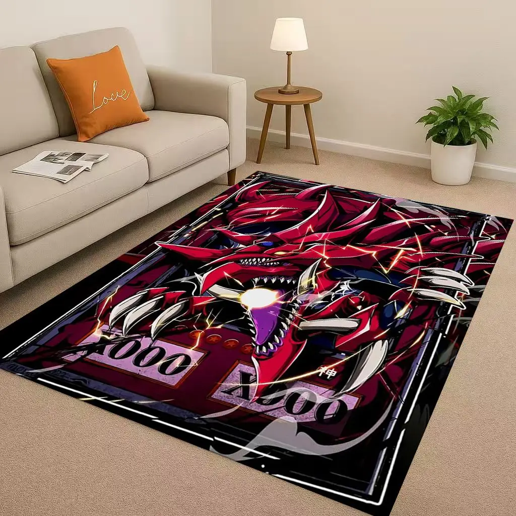 

Slifer The Sky Dragon Yu-Gi-Oh MONSTER Cartoon Living Room Non-Slip Area Rug Carpet for Bedroom Sofa,Easy Clean Home Doormat