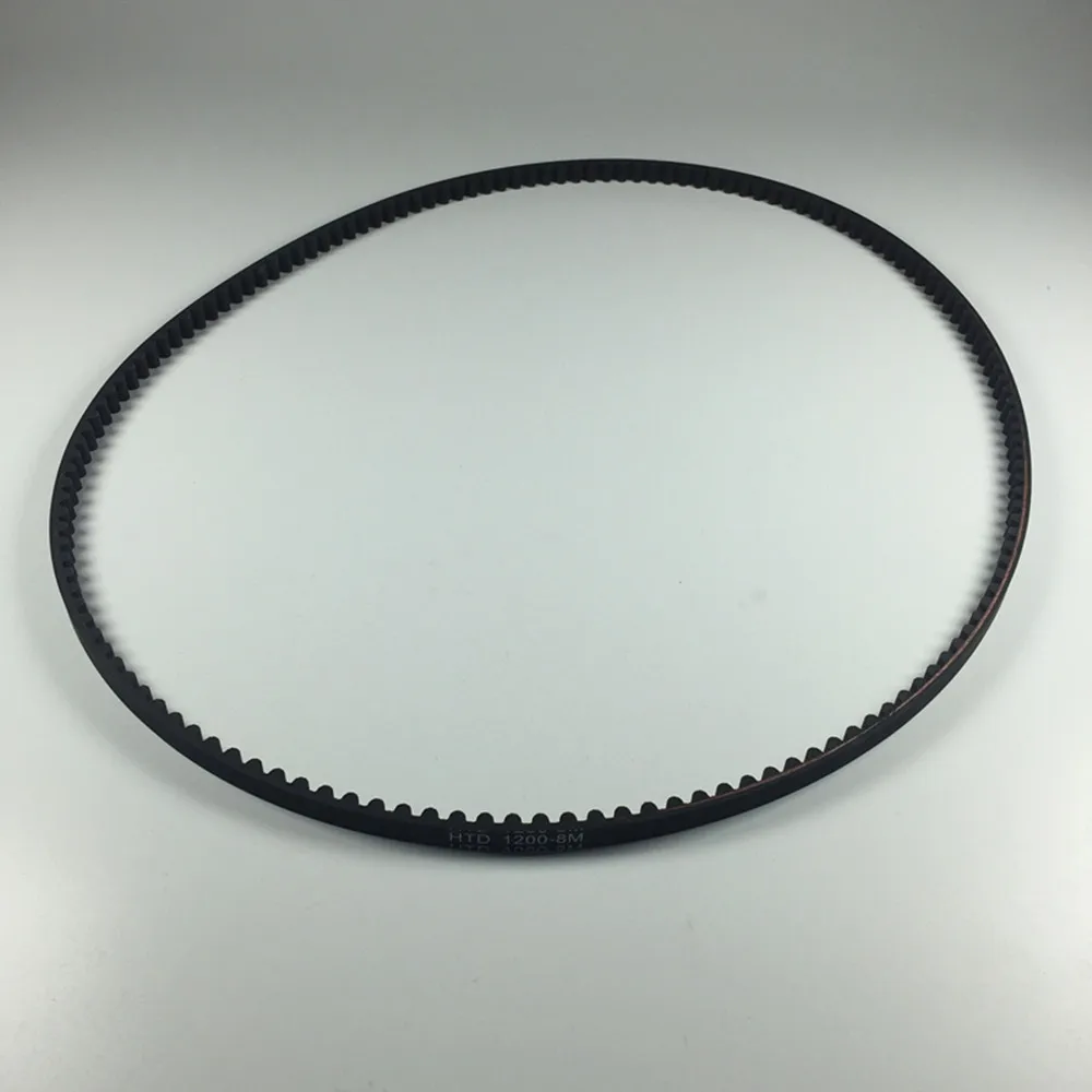 10mm Width HTD8M-1200/1208/1216/1232/1248/1256/1280/1288/1296 Timing Belt Black