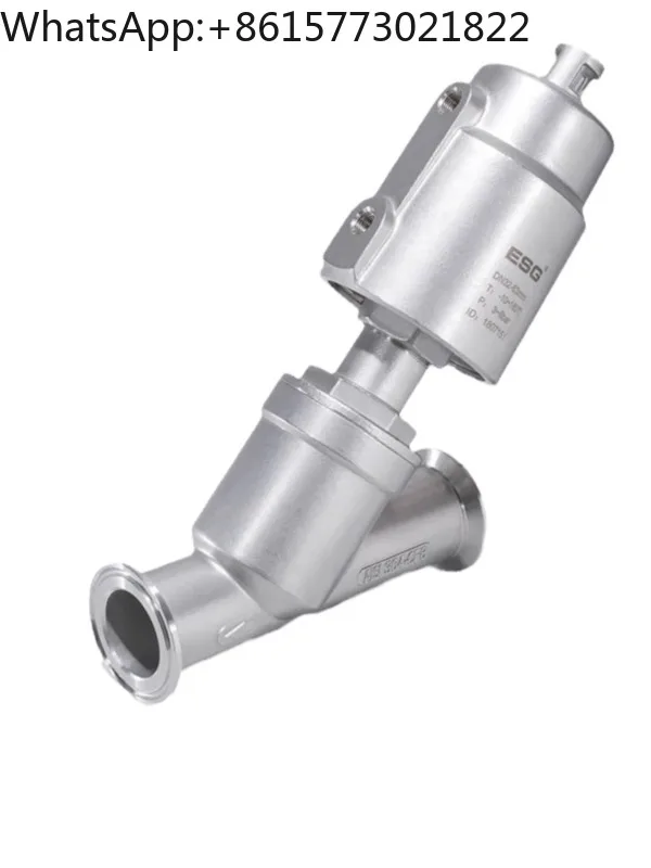 ESG Quick Install Pneumatic Corner Seat Valve 304 ,316 St-ainless Steel Ma-terial Vac-uum Valve