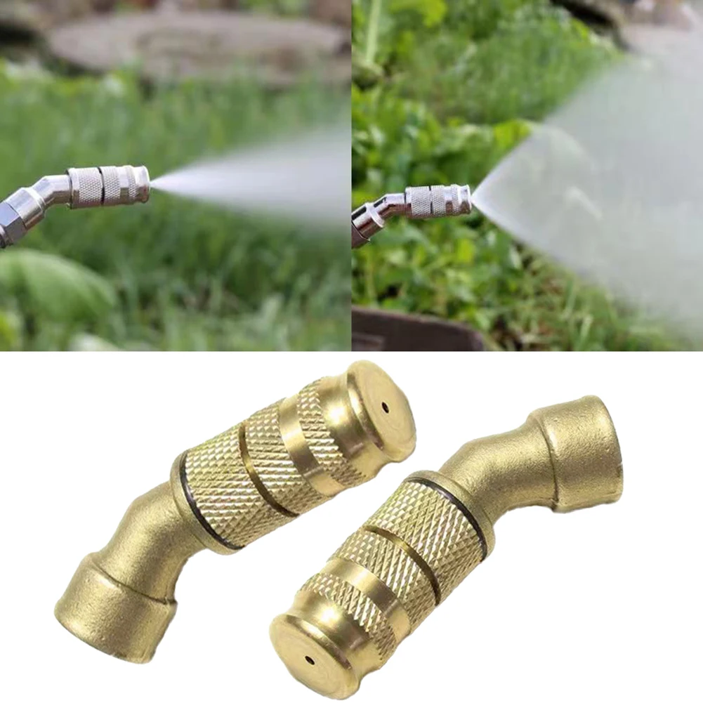 2PCS Brass Atomization Nozzle Adjustable Spray Garden Medicine Cleaning Machine Agricultural Electric Sprayer Long Range Nozzle