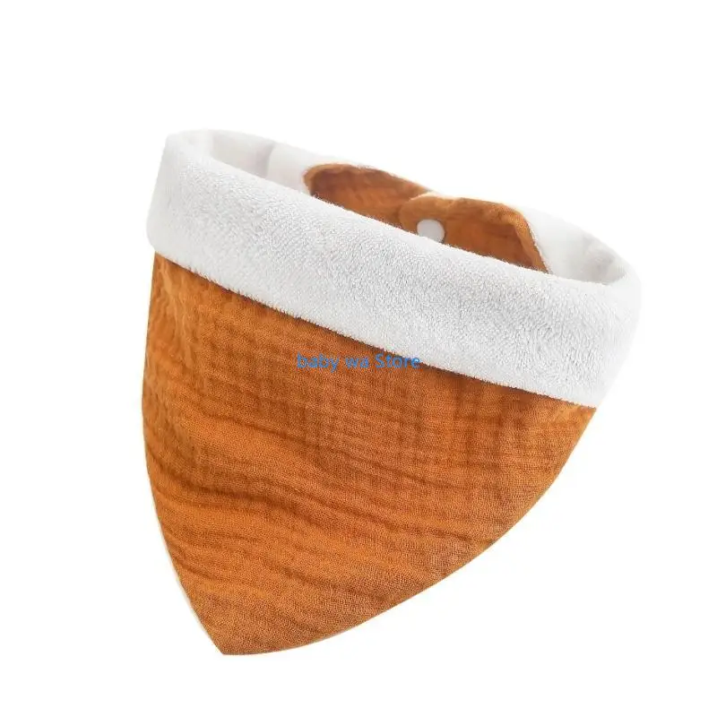

Baby Bandana Bib Solid Color Drooling Bib Infant High Absorbent Triangle Bib Burp Cloth Feeding Bib Newborns Shower Gift 4XBD