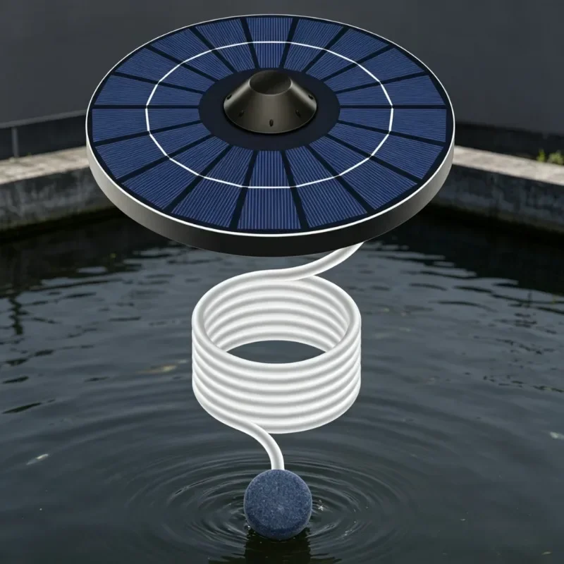 Solar Floating Oxygen Aerator Pump Outdoor Fishing Garden Pool Aquarium Fountain