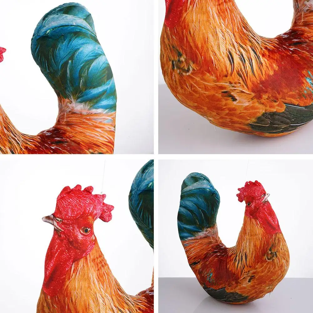 Simulation poule oiseau oie en peluche poupée oreiller coussin jouet créatif en peluche 3D oiseau en peluche peluche poulet doux en peluche jouet