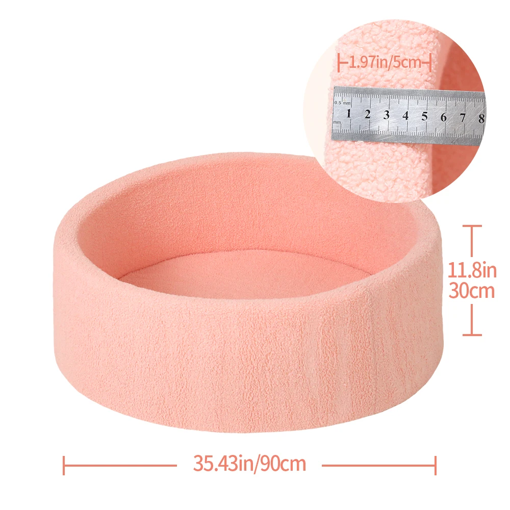 1PC 90 centimetri di Spessore Palla di Spugna Pit Tessuto di Velluto Lavabile Grande Parco Piscina di Palline per I Più Piccoli Giochi Interni ed Esterni e Regalo Dei Bambini