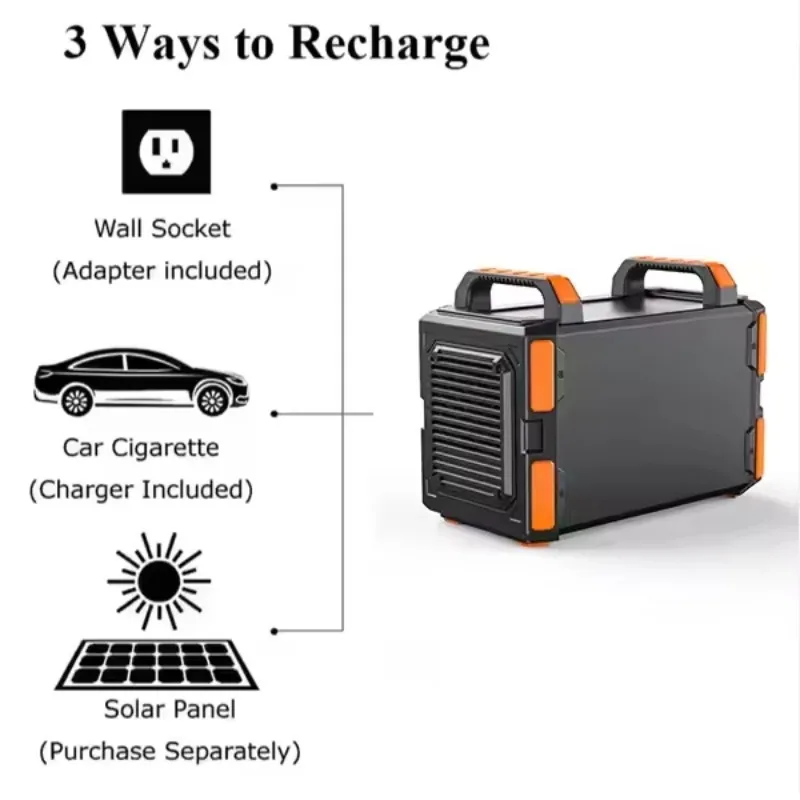 

Solar Generator200w 300w 600w 1200w 2500w Outdoor Bank Portable Solar Lifepo4 Portable Power Station