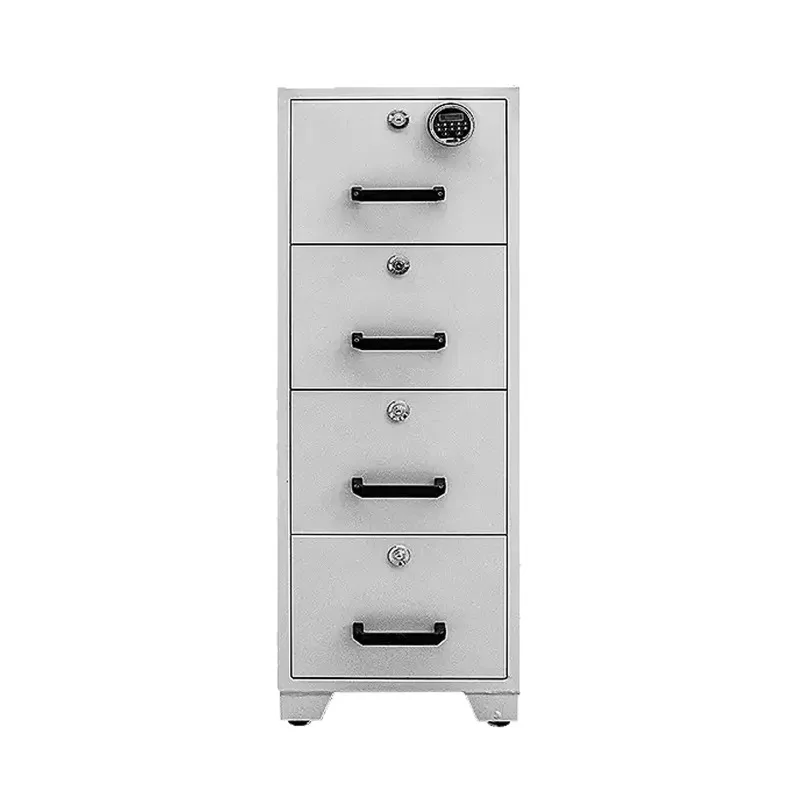 FC-4 Commercial 4 Drawer Office Fire Safety Cabinet Electronic Digital Lock Key Lock Cold Rolled Steel