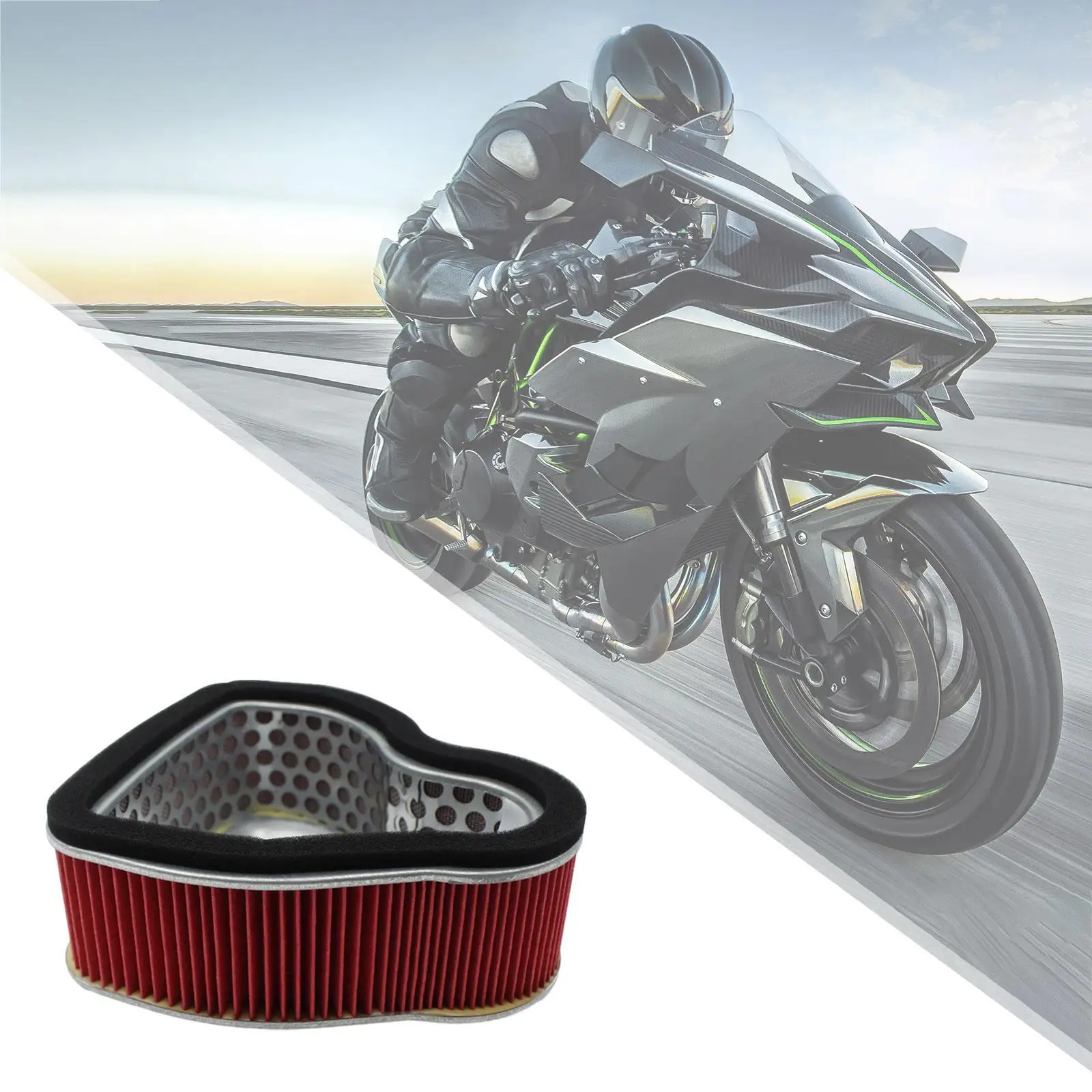 

High Performance Motorcycle Air Filter HFA1925 Metal Paper Direct Replacement Accessory for Honda VTX1300 Models