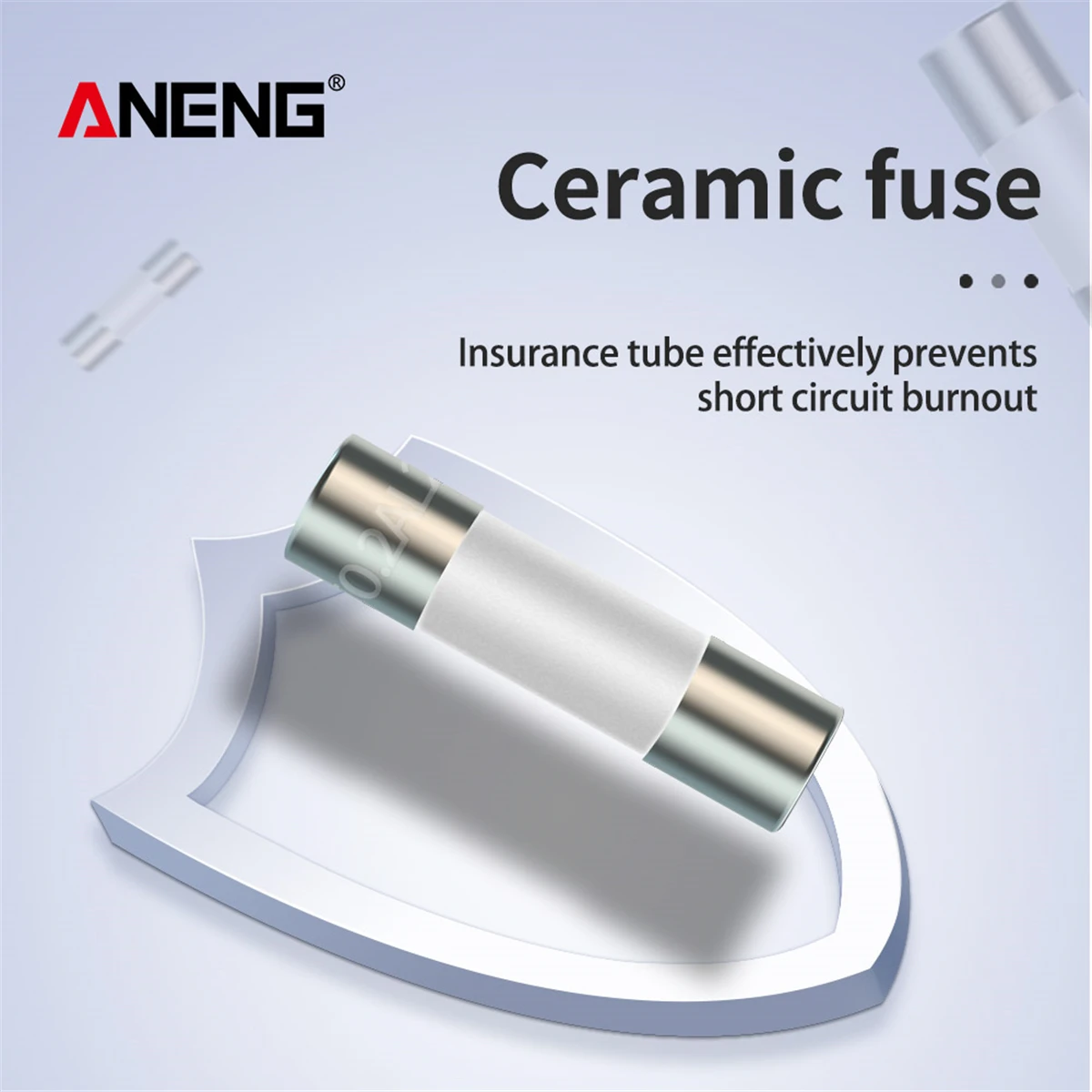 Ceramic fuse tube 5X20mm 10*200hA + 10*10A