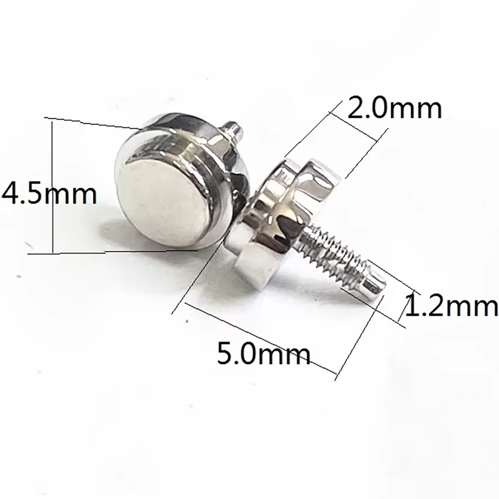 Ear Stem Screw Watch Connecting Rod Screw Gold Rose Gold Silver Straight Head Bald Head Screw Watch Accessories