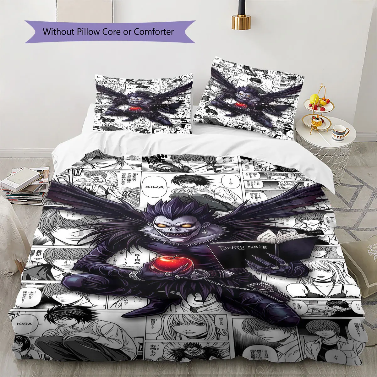 Death Note Soft Duvet Cover Children's Bedding Set,Extra Large Size Gifts Various Sizes Available -HE10