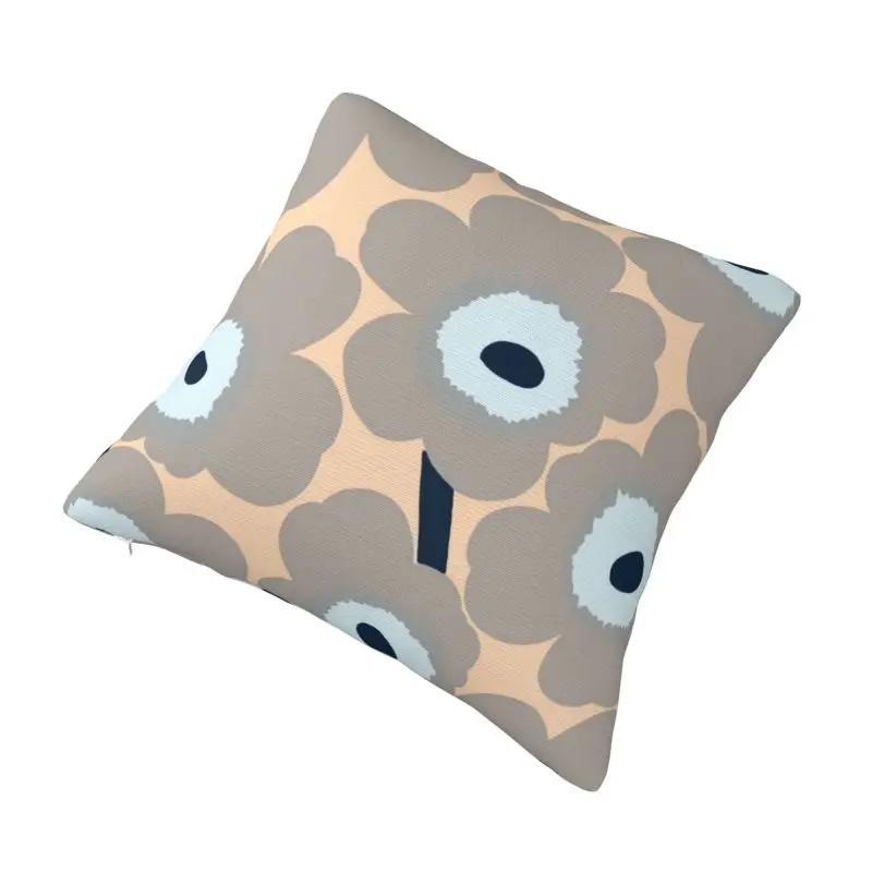 Custom Luxury Little Poppy Print Cushion Cover 40x40cm Polyester Modern Style Throw Pillow for Sofa Car Square Pillowcase