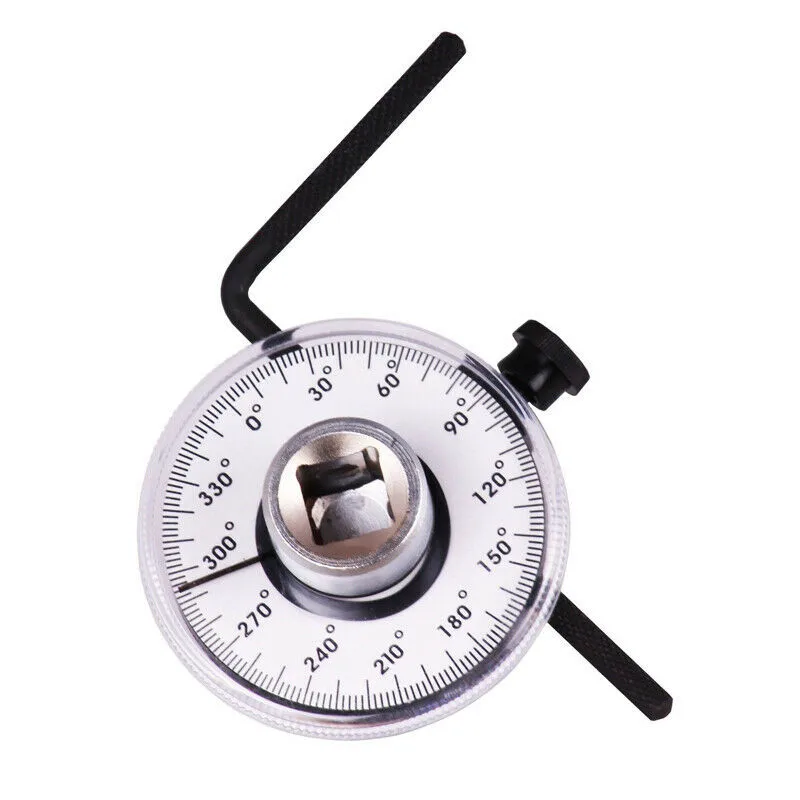 Useful New Protractor 360 Degree Accessories Drive Socket Wrench Mechanics Tools Replacement Torque Angle Gauge