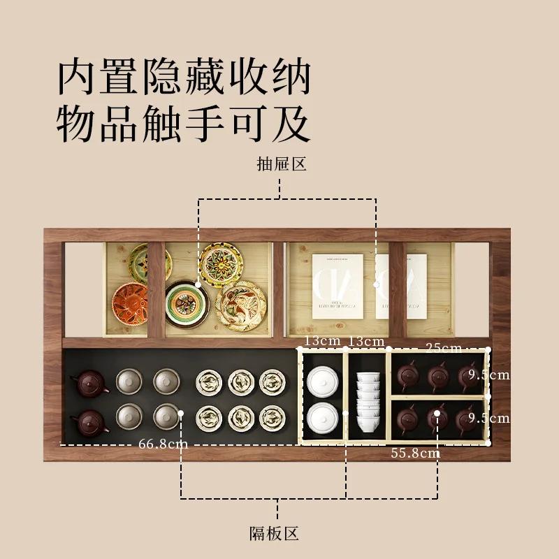 طاولة شاي من الخشب الصلب، طاولة تفاوض مكتبية صينية جديدة، طاولة طعام حديثة وبسيطة لتخزين غرفة المعيشة