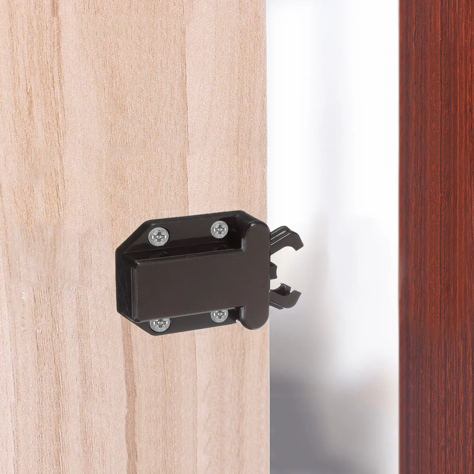 5Pcs Hidden Cabinet Door Latch Push to Open Touch Latch for Drawers Cupboards Cabinets Surface Or Drop in Mount Long