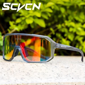 SCVCN Cycling Sunglasses Men MTB Road Driving Bike Glasses Outdoor Sports Women Bicycle Cycling UV400 Protective Glasses New