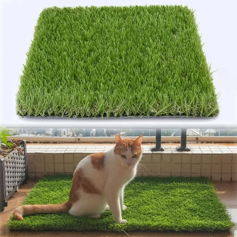 

High Quality Artificial Turfing Pet Cat Grass Rug Garden Decrate Pet Toilet Pee Grass Carpet Washable Encipher Fake Grass Lawn