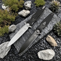 Russian HOKC Knife Folding Knife High Hardness Tactic Knife Outdoor Portable Camping Tools Folding Knife Self-defense Knife