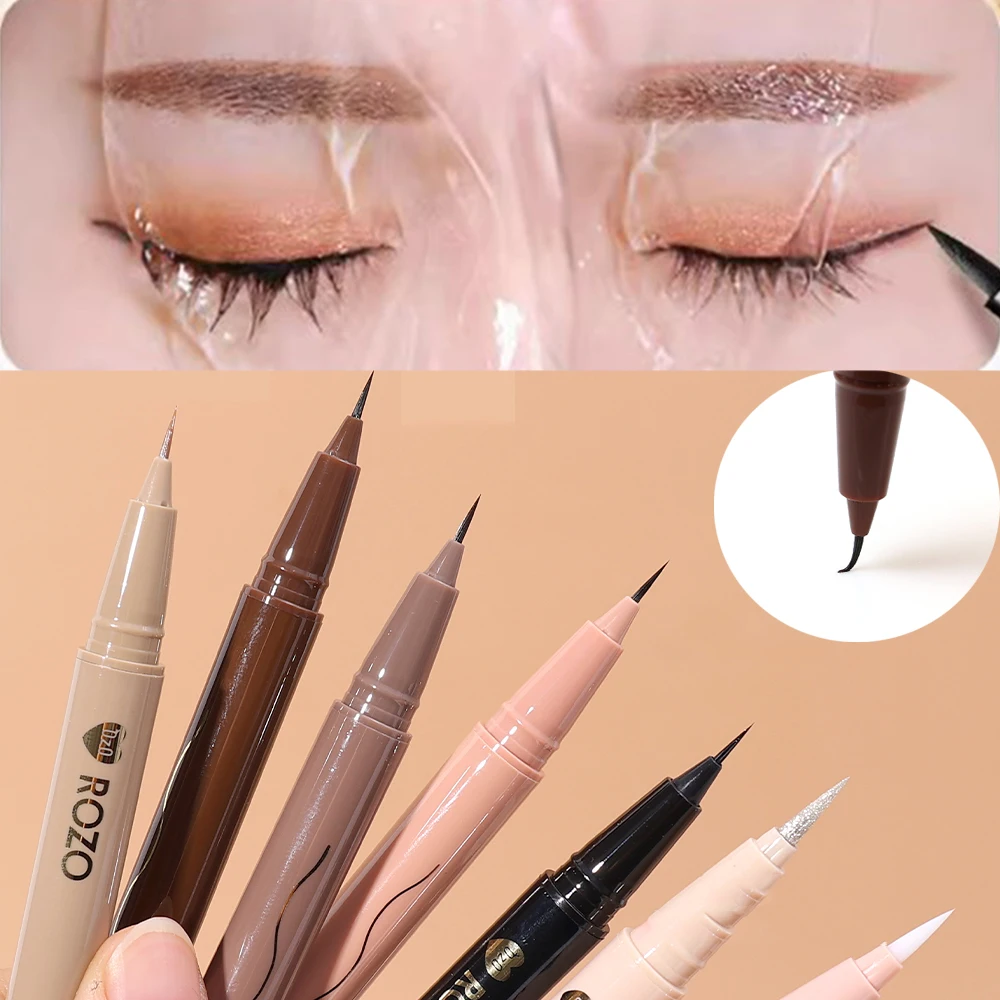 Glitter Eyeliner Pencil Diamond Matte Eye Makeup Highlighter Waterproof Pearl Champagne Brighten Silkworm Shadow Eye Liner Pen