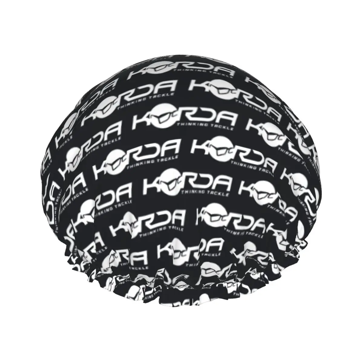 Korda Fishing Logo Shower Cap Women Double Layer Elastic Fisherman Gift Waterproof Bath Hair Caps