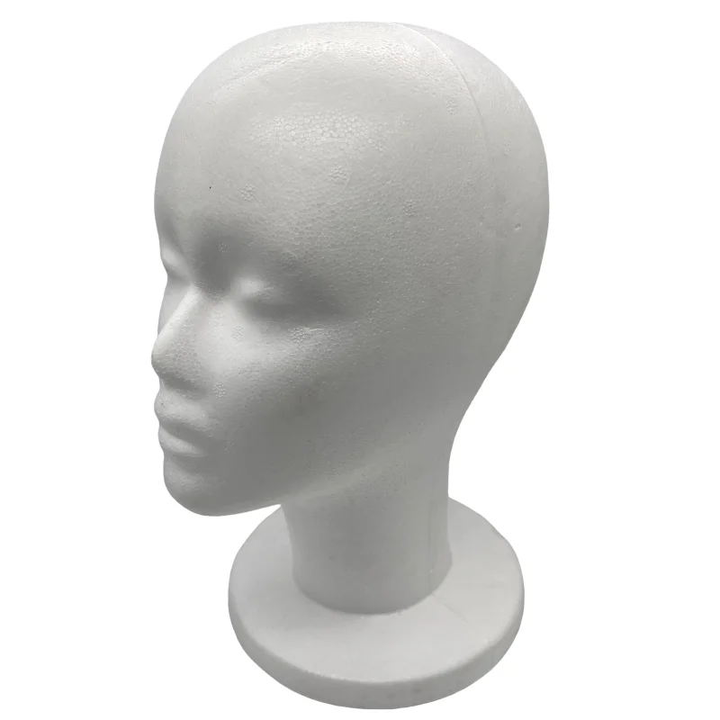 High Mannequin Head Polystyrene Foam Hat Glasses Display Hat Wig Display Stand Rack Mannequin Manikin Head Model