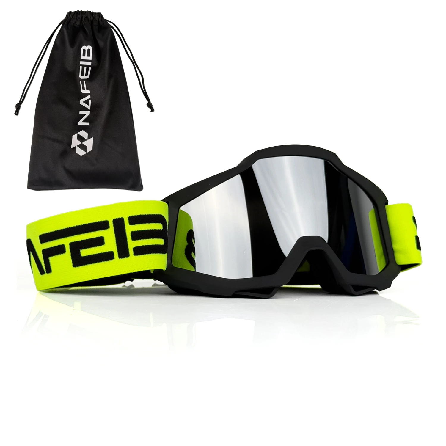 

Outdoor motocross goggles for dirt bike, MTB, skiing & sports. Windproof, dustproof, UV protection. Universal fit.