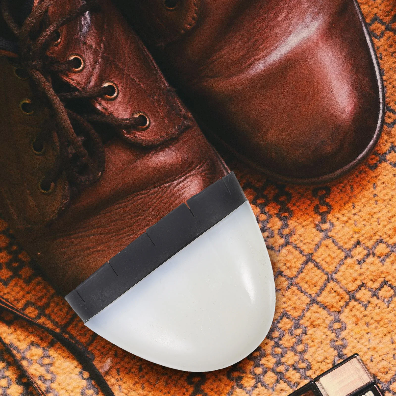 4 Pcs Safety Protectors Shoe Cover Shoe Toe Caps Plastic Rubber Toe Capinsertis Work Shoes Protective Covers For Adults Boots