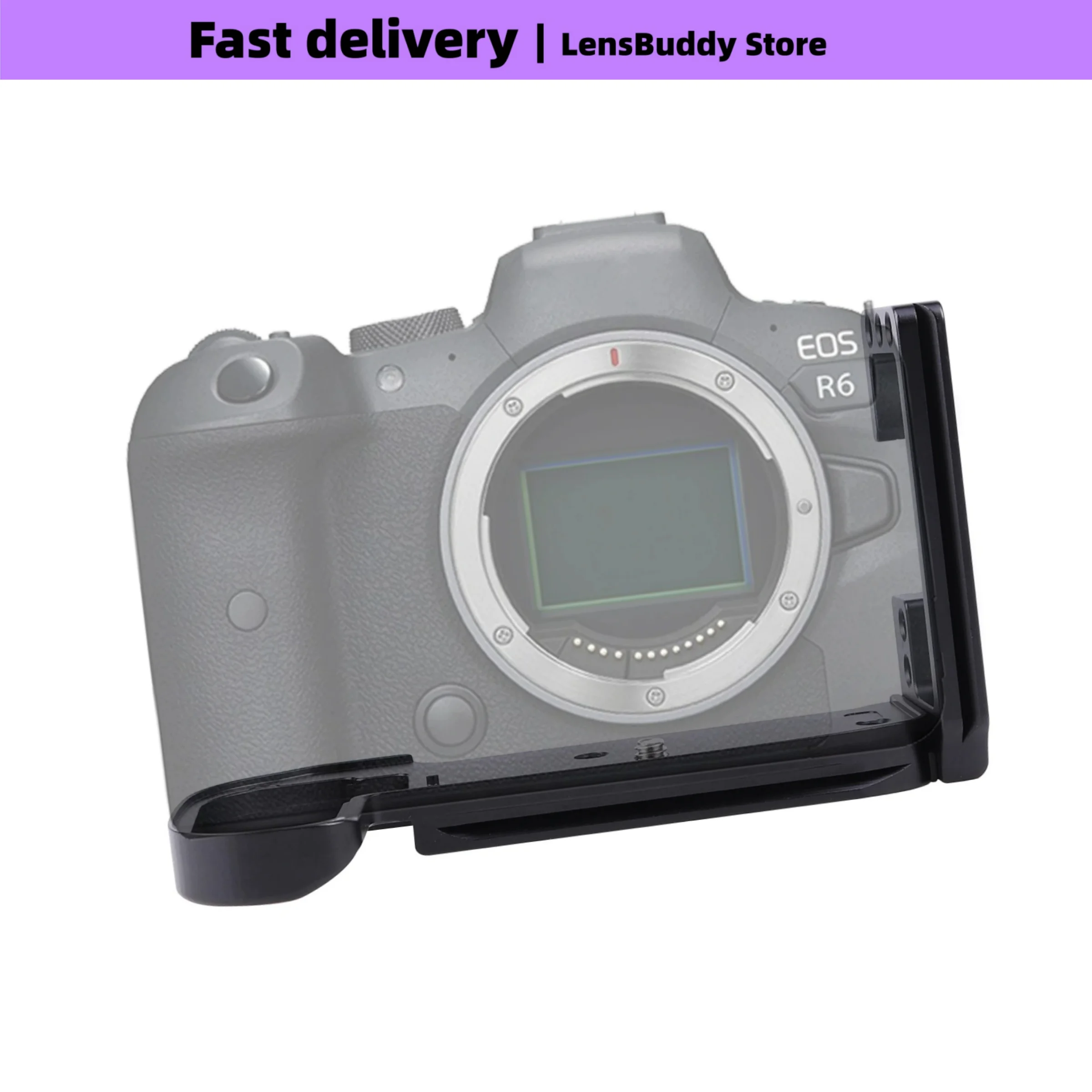 FOTGA Camera Hand Grip Quick Release Plate Vertical Bracket for Canon R6 / R5 / R5C Camera, L-Bracket