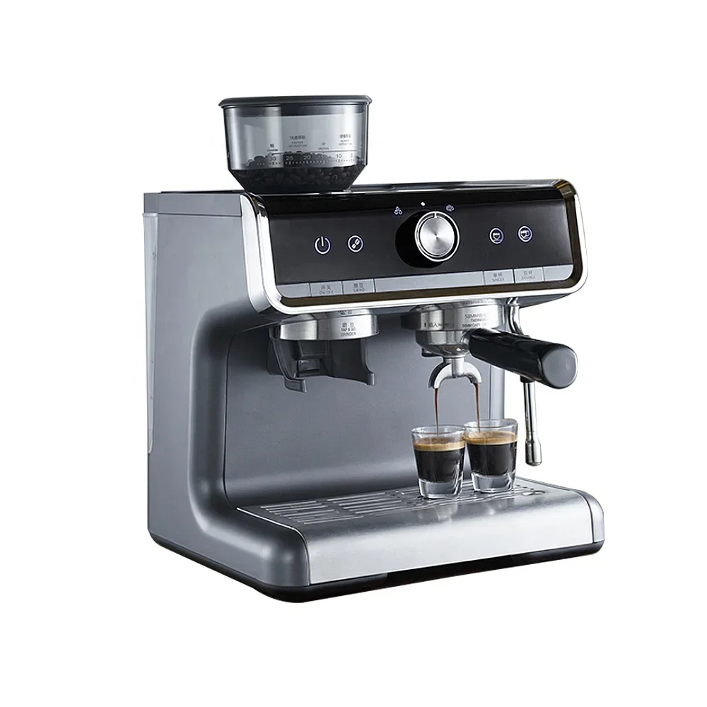 Espresso Coffee machine with Grind Beans Semiautomatic Grinder Steam Coffee maker  smart coffee machine