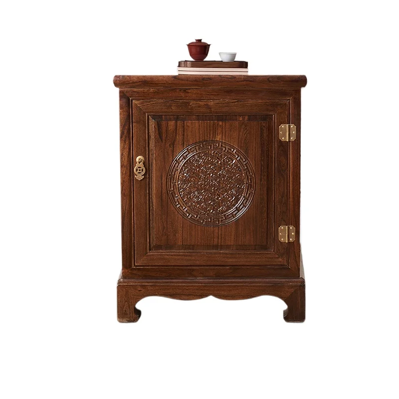 

Household small invisible smart password box 69cm high walnut elm bedside locker anti-theft safe deposit box