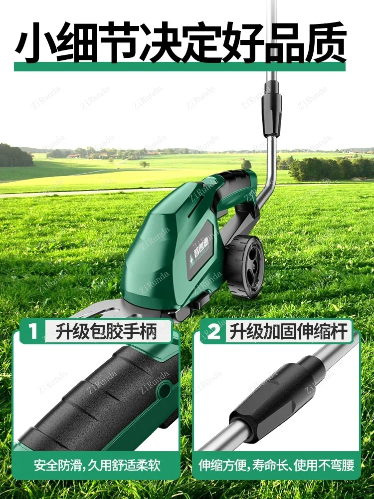 Kleiner Rasenmäher für den Haushalt, Jäten, elektrischer Heckenschere, multifunktional