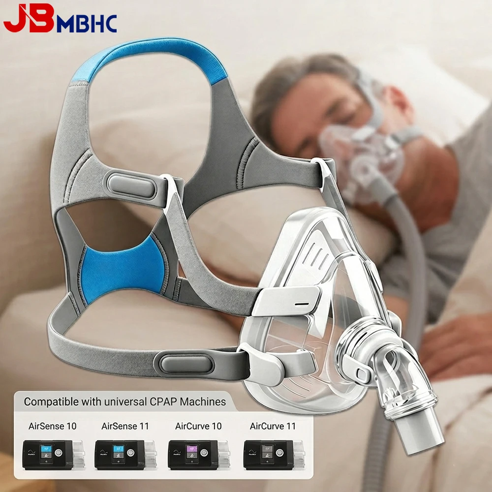 Face CPAP Masks with Headgear, Replacement Frame System for AirFit/AirTouch F20, Full Cover Assembly Set Includes Elbow Cushion