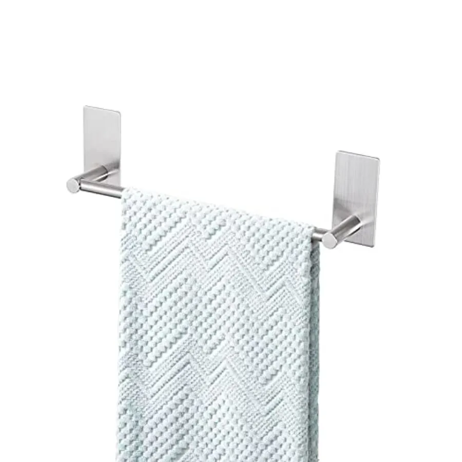 

Adhesive Towel Bar, Stick On Bath Towel Rack, Hand Towel Holders, No Drilling on Wall - ed