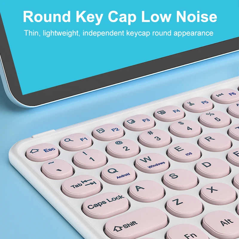 Wireless Keyboard Bluetooth-compatible Keyboard Mini 78 Keys Gaming Office Rechargeable Keybaord for PC iPad Tablet Keyboard