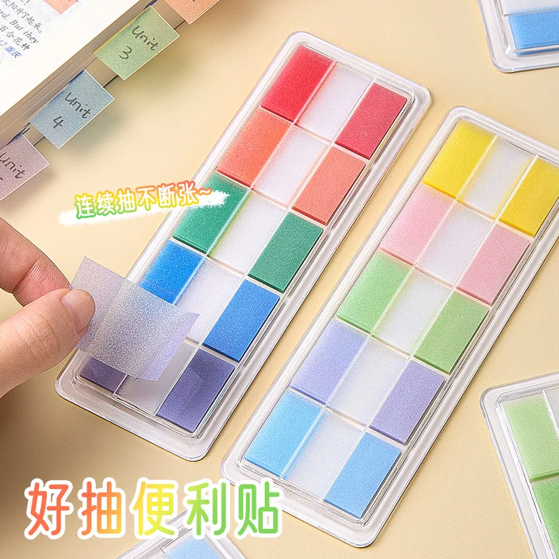 

Boxed Mark Index Convenient Sticker Set Key Mark Sticker Fluorescent Waterproof PET Index Sticker