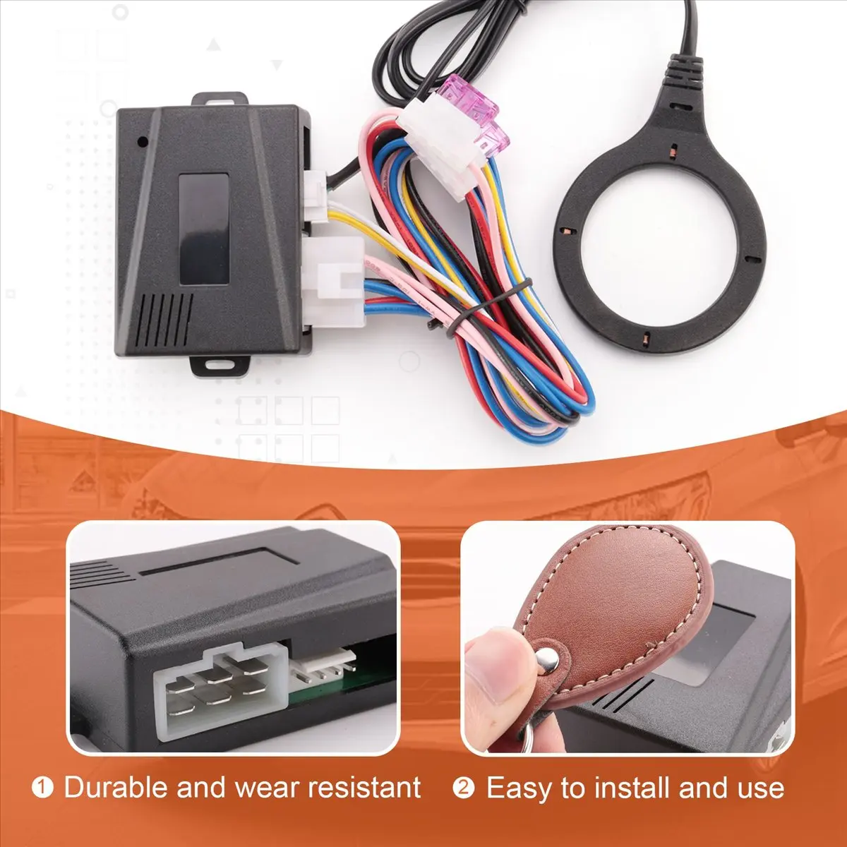 Super Sale Smart Car Engine Push Start Stop Button Rfid Lock Ignition Keyless Entry System Auto Start Stop Immobilizer Starline - view 2