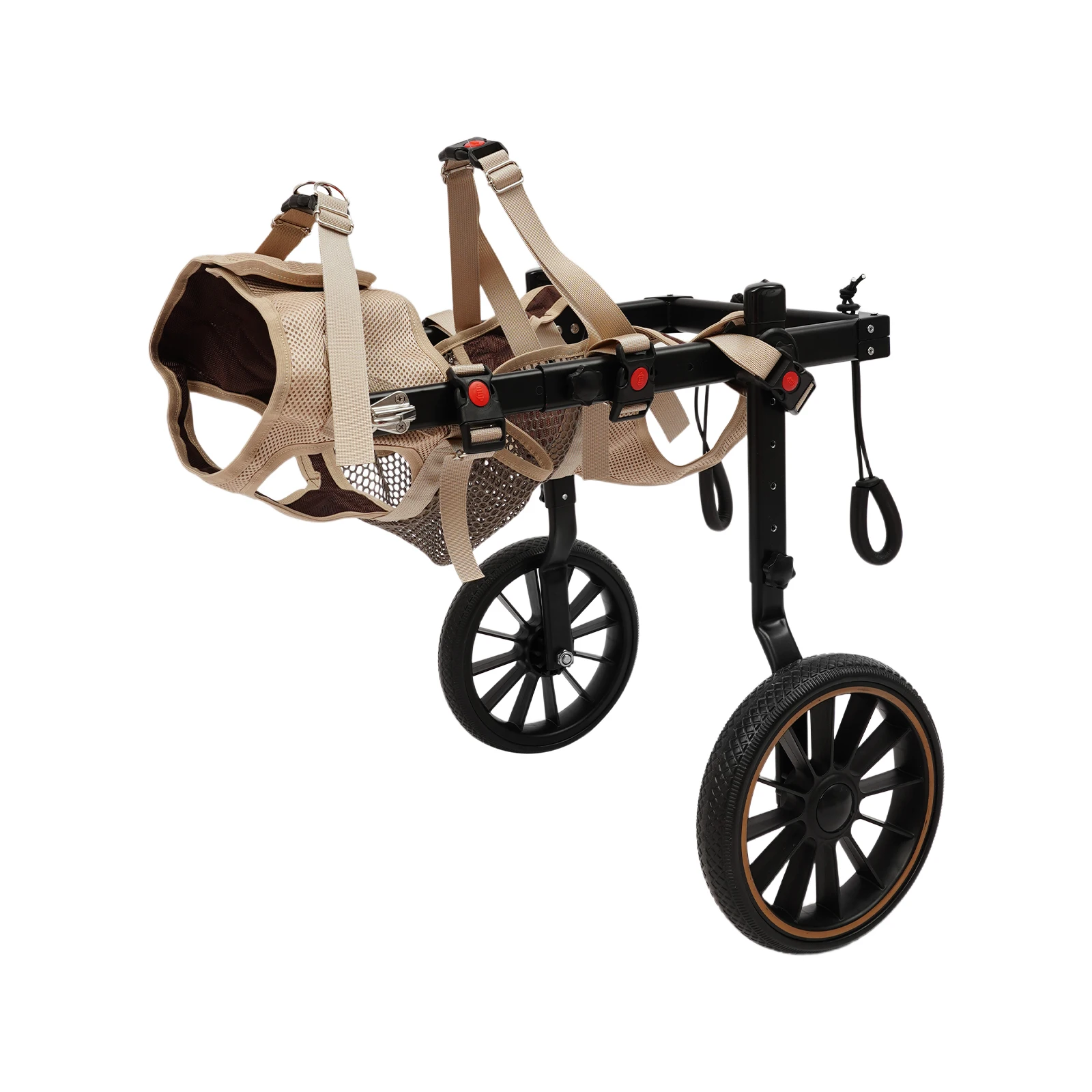 2-Rad-Hundewagen für mittelgroße/große Hunde – Gehhilfe und Rehabilitationsassistent XXL für ältere Hunde mit Hinterbeinproblemen – Detail 5
