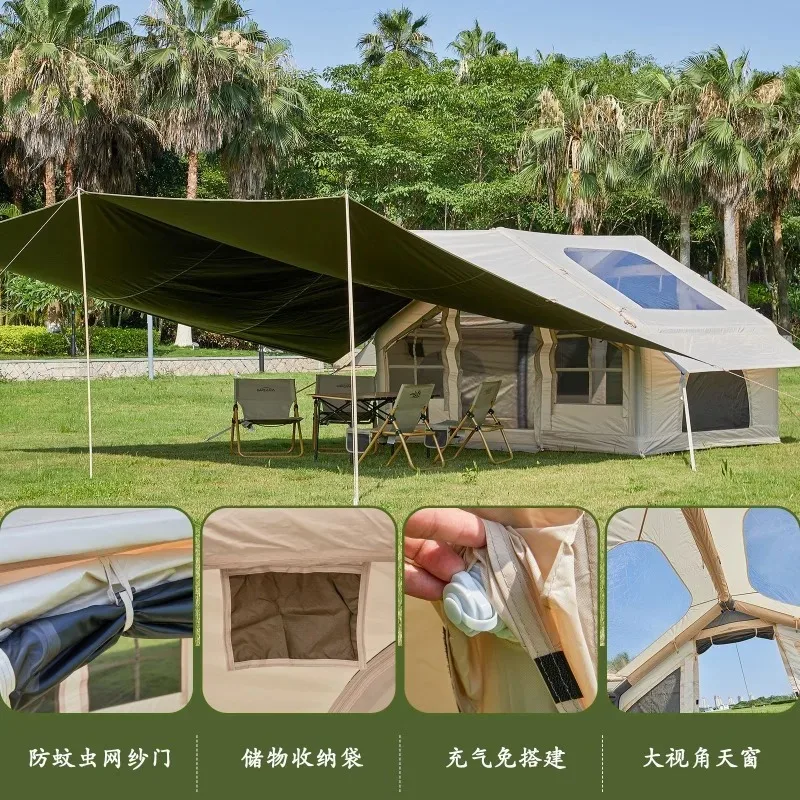 

Inflatable Tent for Outdoor 5-8 Person Camping, Mosquito-proof, No Need To Set Up, Portable Cabin, Inflatable Tent with Canopy