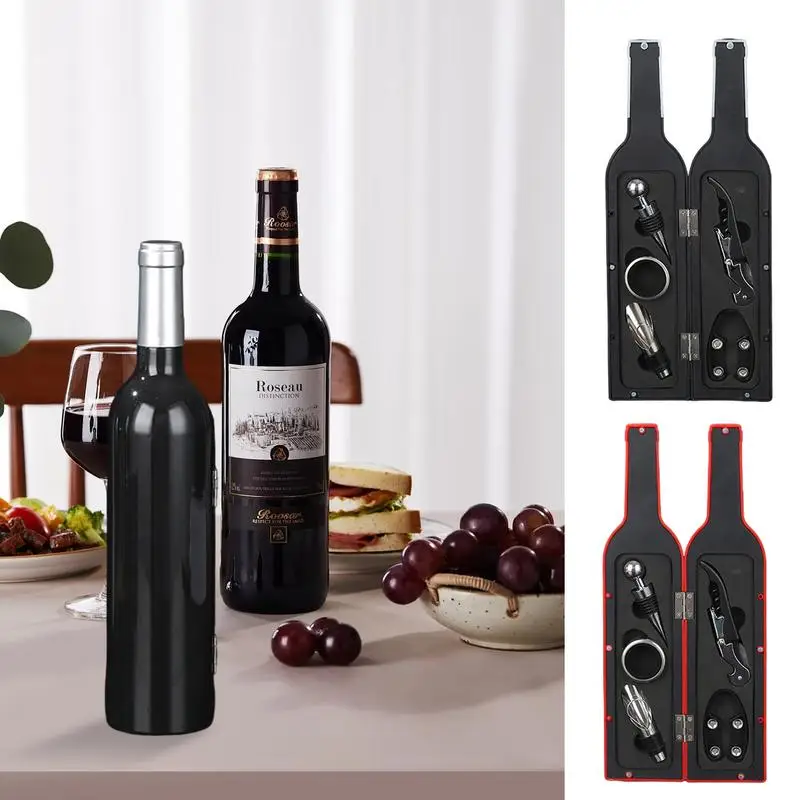 

5Pcs Champagne Bottle Opener Set Wine Bottle Opener Set Red Wine Bottle Opener Bar Kit for Home Holiday Party Opening