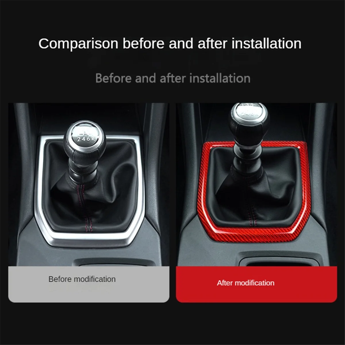 

Крышка панели передач автомобиля, внутренняя отделка для Subaru WRX, аксессуары из углеродного волокна для Subaru WRX 2022 2023, углеродное волокно)-A51K