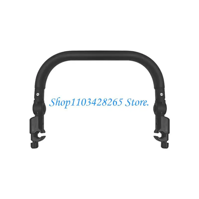 

Easy Installation Universal Strollers Handle Detachable Front Armrest Bumper Soft PU Leather Handrail for Infant Safety G2TE